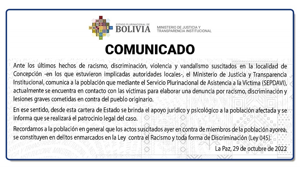 Justicia toma contacto con ayoreos para denuncia por racismo y discriminación en Concepción