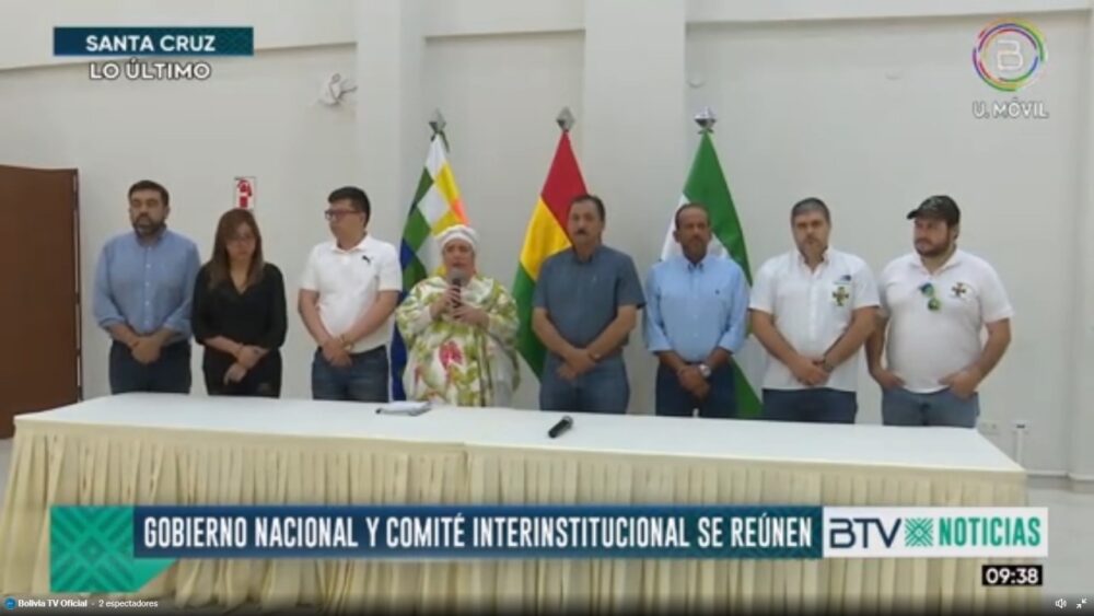 Se instaló la mesa de diálogo, con un minuto de silencio, entre Gobierno y Comité Interinstitucional y meas técnicas deliberarán desde el mediodía