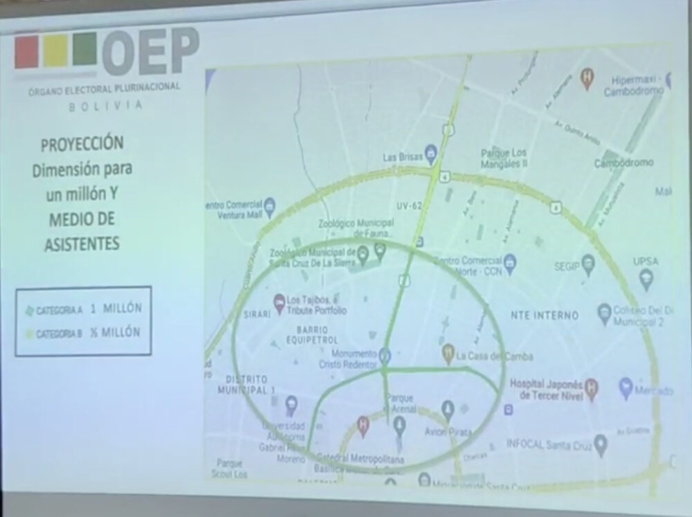 TED de Santa Cruz: Para reunir a 1,5 millones de personas un cabildo debe llegar hasta el quinto anillo