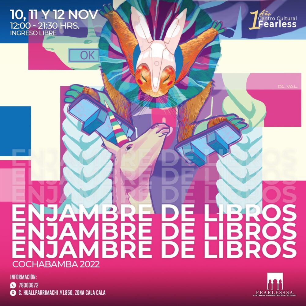 Enjambre de Libros llega a la llajta y promete una cartelera impecable de talleres y expositores