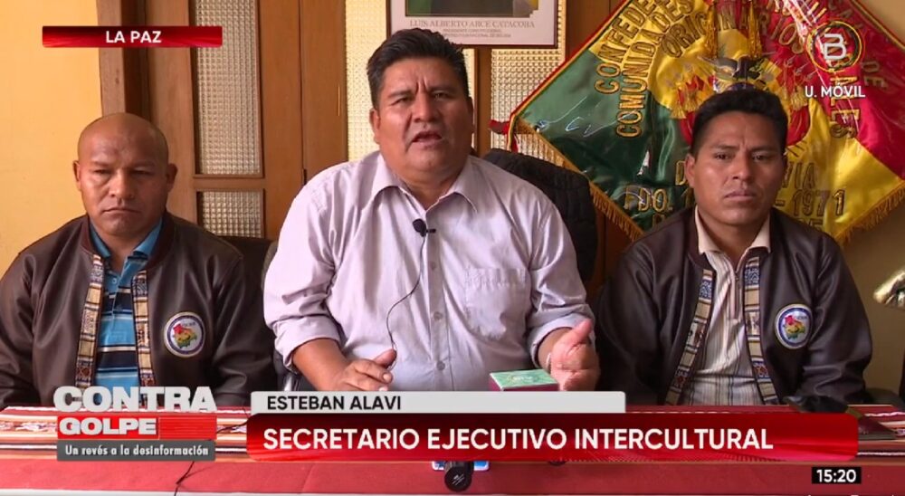 Confederación de Interculturales: Gobernador Camacho y cívico Calvo son responsables de violencia en Santa Cruz