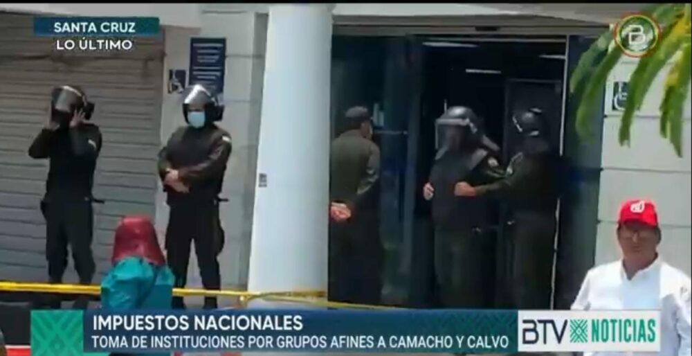 Policía prevé plan de contingencia para resguardar las instituciones públicas en Santa Cruz 