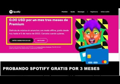 COMO PROBAR SPOTIFY PREMIUM POR 3 MESES GRATIS DICIEMBRE 2022