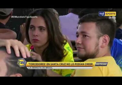 🚨’Torcedores’ en Santa Cruz no podían creer la derrota de Brasil.