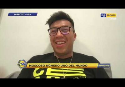 Conrrado Moscoso nos expresó su felicidad de ser el número 1️⃣ del ranking