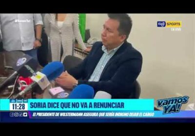 Soria dice que no va a renunciar. El Pdte de Wilstermann asegura que sería indigno dejar el cargo.