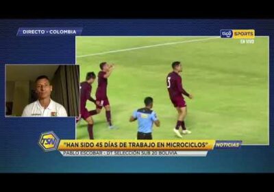 Pablo Escobar: “Han sido 45 días de trabajo en microciclos”.