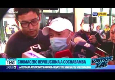 Chumacero revoluciona a Cochabamba. La llegada ilusiona a todos los hinchas de Wilstermann