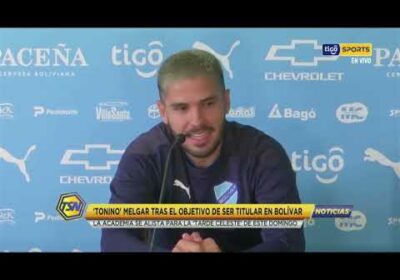 ‘Tonino’ Melgar tras el objetivo de ser titular en Bolívar. La Academia se alista para este domingo