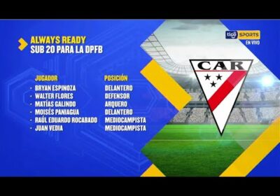 Estos son los jugadores Sub-20 que tiene Always Ready para la DPFB.