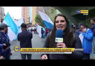 🚨Tigo Sports acompañó la ‘Tarde Celeste’. Hinchas de Bolívar se ilusionan con el plantel.