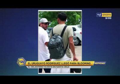 🚨El uruguayo Rodríguez llegó para Blooming. El delantero ya está en Santa Cruz.