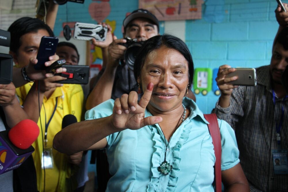 En la imagen, Thelma Cabrera (EFE/Andrea Estrada/Archivo)
