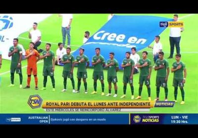 Royal Pari debuta el lunes ante Independiente. Este miércoles se reincorporó Álvarez.