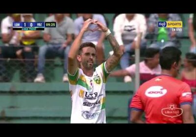 9′ ¡Gol de Gran Mamoré! Leandro Zazpe conecta de cabeza para anotar el primer gol del torneo