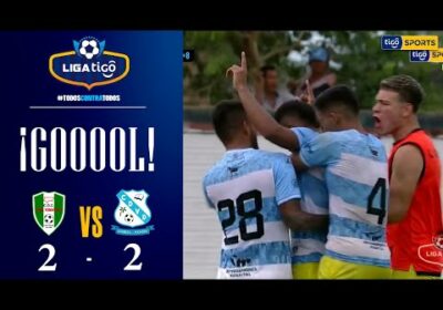 90 ¡Gol de Vaca Diez! Juan Douglas Teles Da Silva empuja el balón bajo el arco y empata el marcador