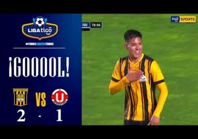 78′ ¡Gol de The Strongest! Gabriel Sotomayor anota y el ‘Tigre’ revierte el marcador.
