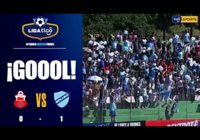 ¡Gol de Bolívar! Carlos ‘Tonino’ recupera el balón y anota para Bolívar que derrota a Guabirá.