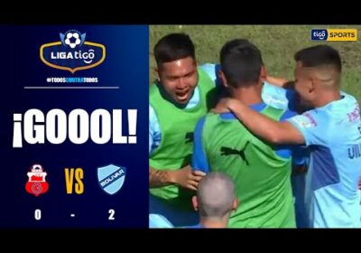 ¡Gol de Bolívar! Vaca está despierto y aprovecha un error defensivo de Guabirá para marcar.