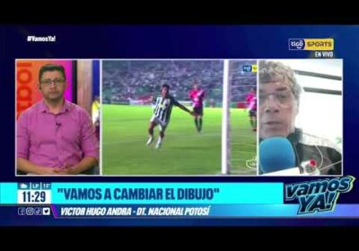 VamosYa ❗️Víctor Hugo Andrada – DT.  de Nacional Potosí: «Hay que jugar donde toque jugar».