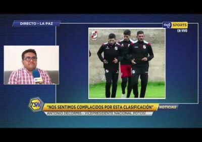 🚨Antonio Decormis – Vicepresidente de Nacional: «Nos sentimos complacidos por esta clasificación».