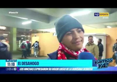 El desahogo. Los hinchas expresaron su dolor luego de la durísima derrota.