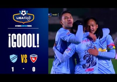 14′ ¡Gol de Bolívar!Lucas Chávez solo tuvo que empujar el balón para poner en ventaja a la Academia