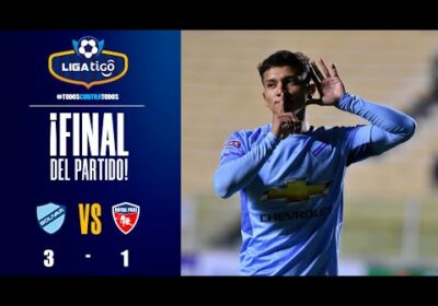 ¡Final del partido! Bolívar ganó su primer compromiso de local ante Royal Pari.