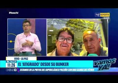 El ‘Atigrado’ desde su bunker. Estamos en la previa del superclásico paceño con una gloria.