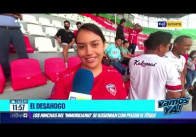 El desahogo. Los hinchas del ‘Inmobiliario’ se ilusionan con pelear el título.