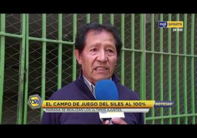 🚨El campo de juego del Siles al 100%.