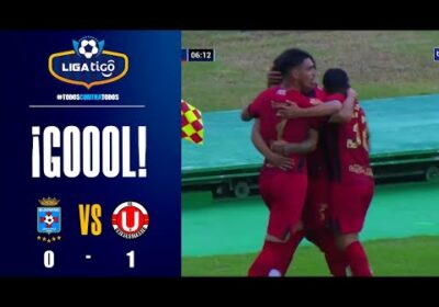 6′ ¡Gol de Universitario de Vinto! Víctor Ábrego abre el marcador.