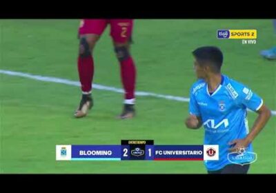 45+1′ ¡Final del primer tiempo! Blooming remonta y se va con ventaja al descanso.