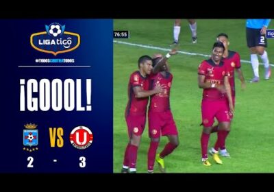 77′ ¡Gol de Universitario! Roy Ndoutoumou anota el tercer gol de la visita.