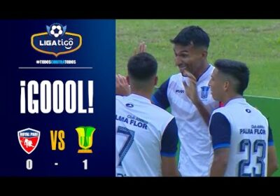 ¡Gol de Atlético Palmaflor! Gilbert Álvarez gana por arriba para conectar de cabeza.