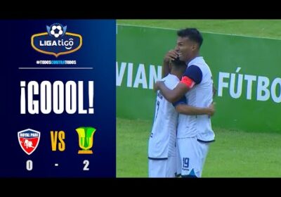 ¡Gol de Atlético Palmaflor! Gilbert Álvarez nuevamente presente para volver a marcar.