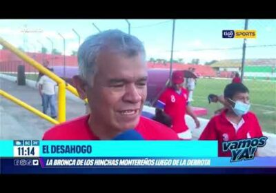 El desahogo. La bronca de los hinchas montereños luego de la derrota.