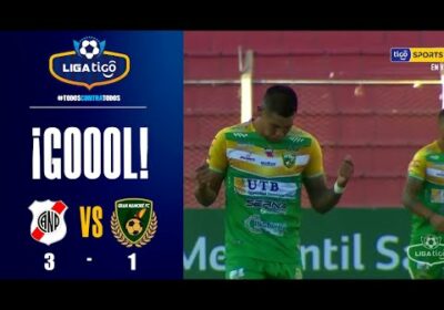 45′ ¡Gol de Gran Mamoré! Grovert Carrillo descuenta el marcador.