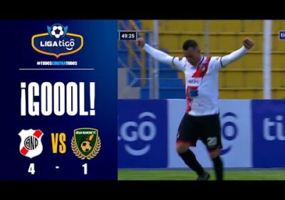 49′ ¡Gol de Nacional Potosí! Martín Prost anota el cuarto gol potosino.