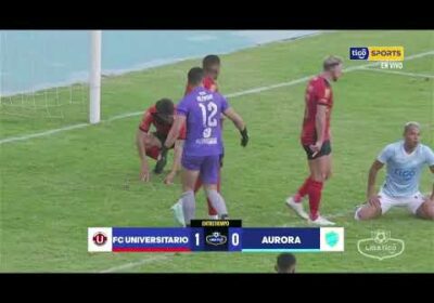 Al descanso en Cochabamba donde FC Universitario se está imponiendo con gol de Víctor Abrego.