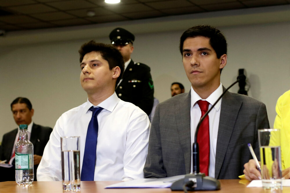 Nicolas Zepeda, en el juicio en el que fue condenado por haber asesinado a su novia y hecho desaparecer su cuerpo