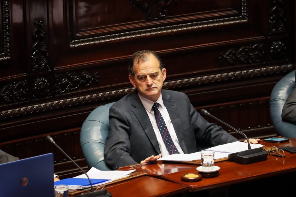 El senador y ex Comandante en jefe del Ejército Nacional uruguayo, Guido Manini Ríos, líder de Cabildo Abierto, marcó discrepancia con algunos puntos del proyecto de ley. 
