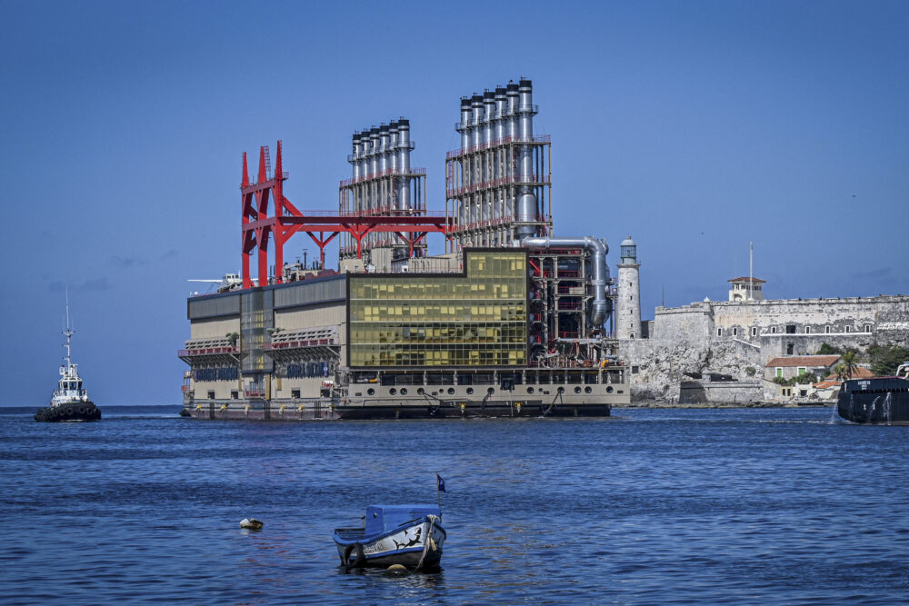 Cuba recibió una nueva central eléctrica flotante turca para hacer frente a su crisis energética (AFP)