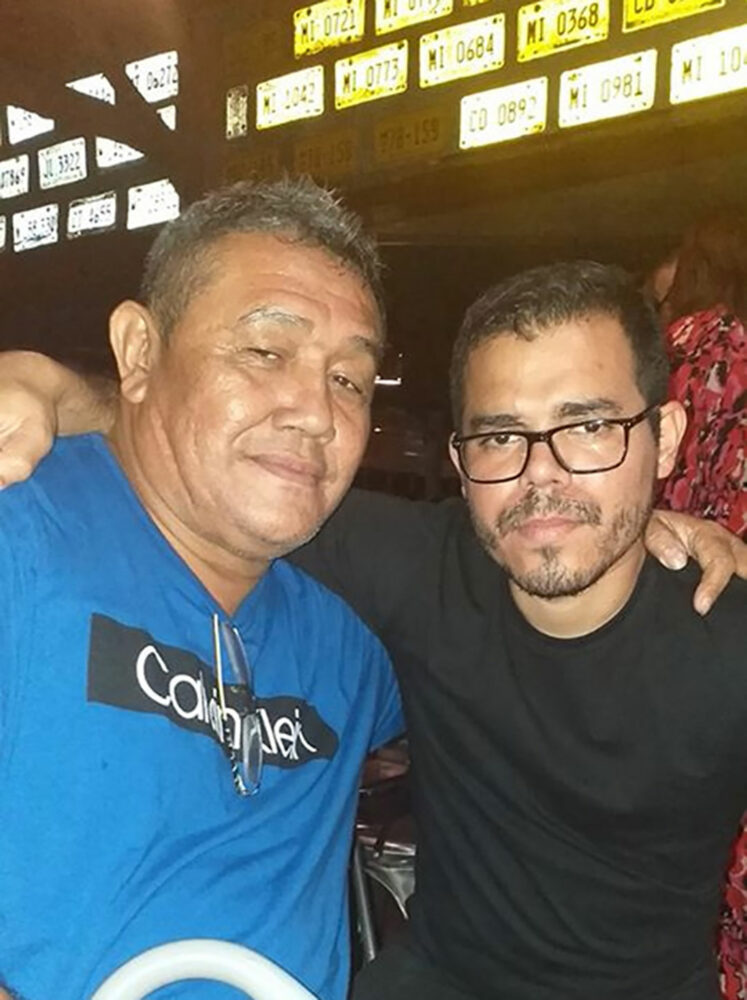 El Chino Enoc junto a Juan Carlos Ortega Murillo, hijo de Daniel Ortega y Rosario Murillo. (Foto cortesía)