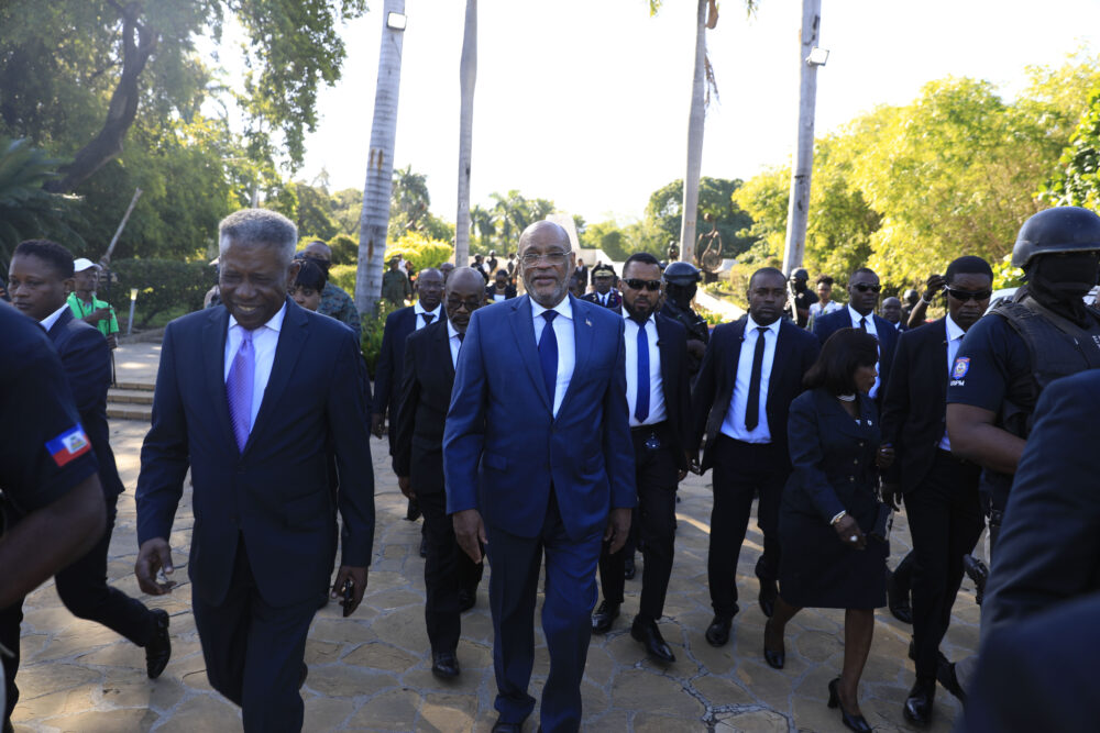 ARCHIVO - El primer ministro haitiano Ariel Henry (AP Foto/Odelyn Joseph)