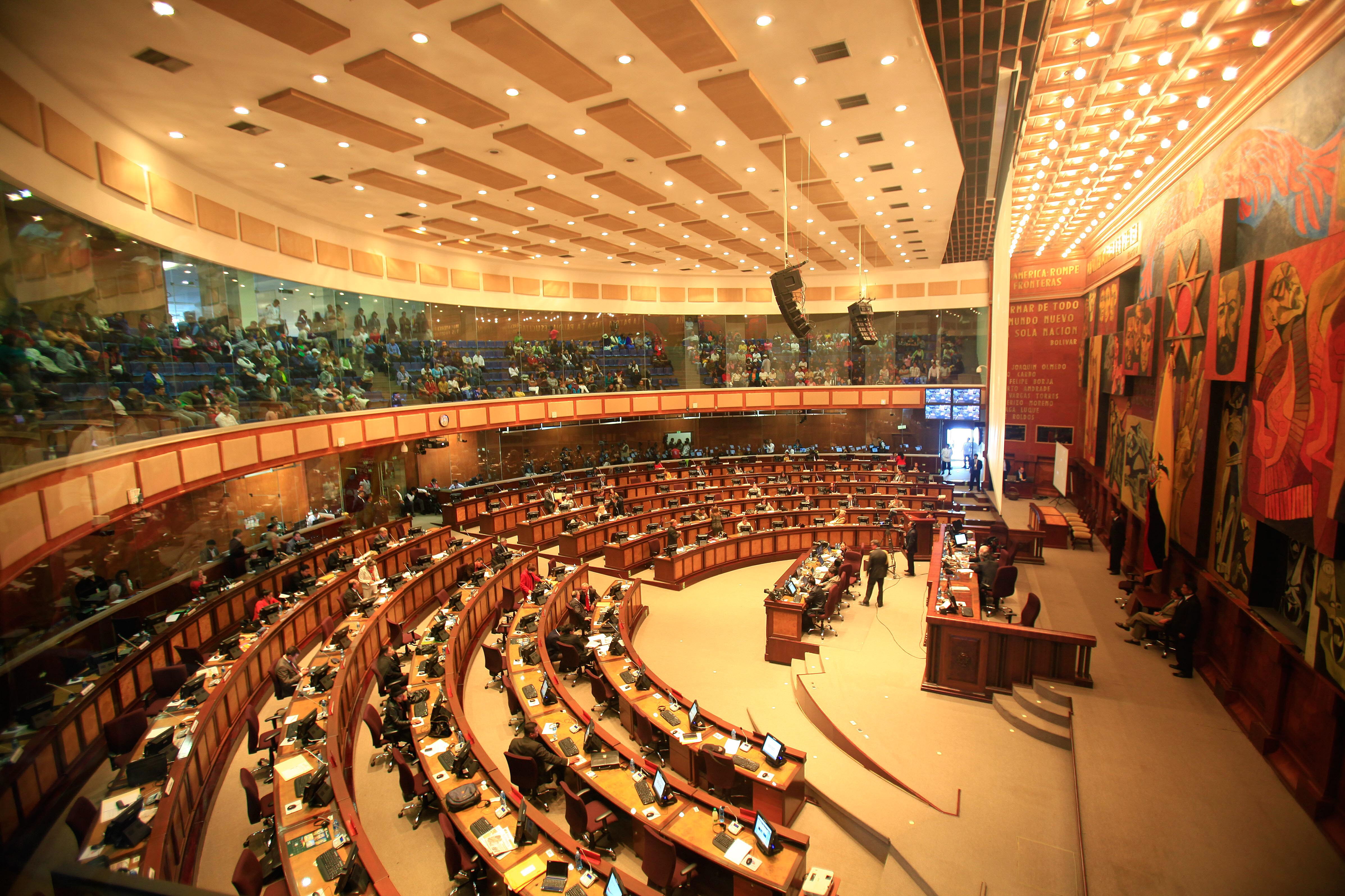 El 14 de febrero se votará el juicio político en contra de la ex ministra de Salud de Ecuador. 61 legisladores deberán votar a favor del procedimiento para que se instale. (EFE/José Jácome)

