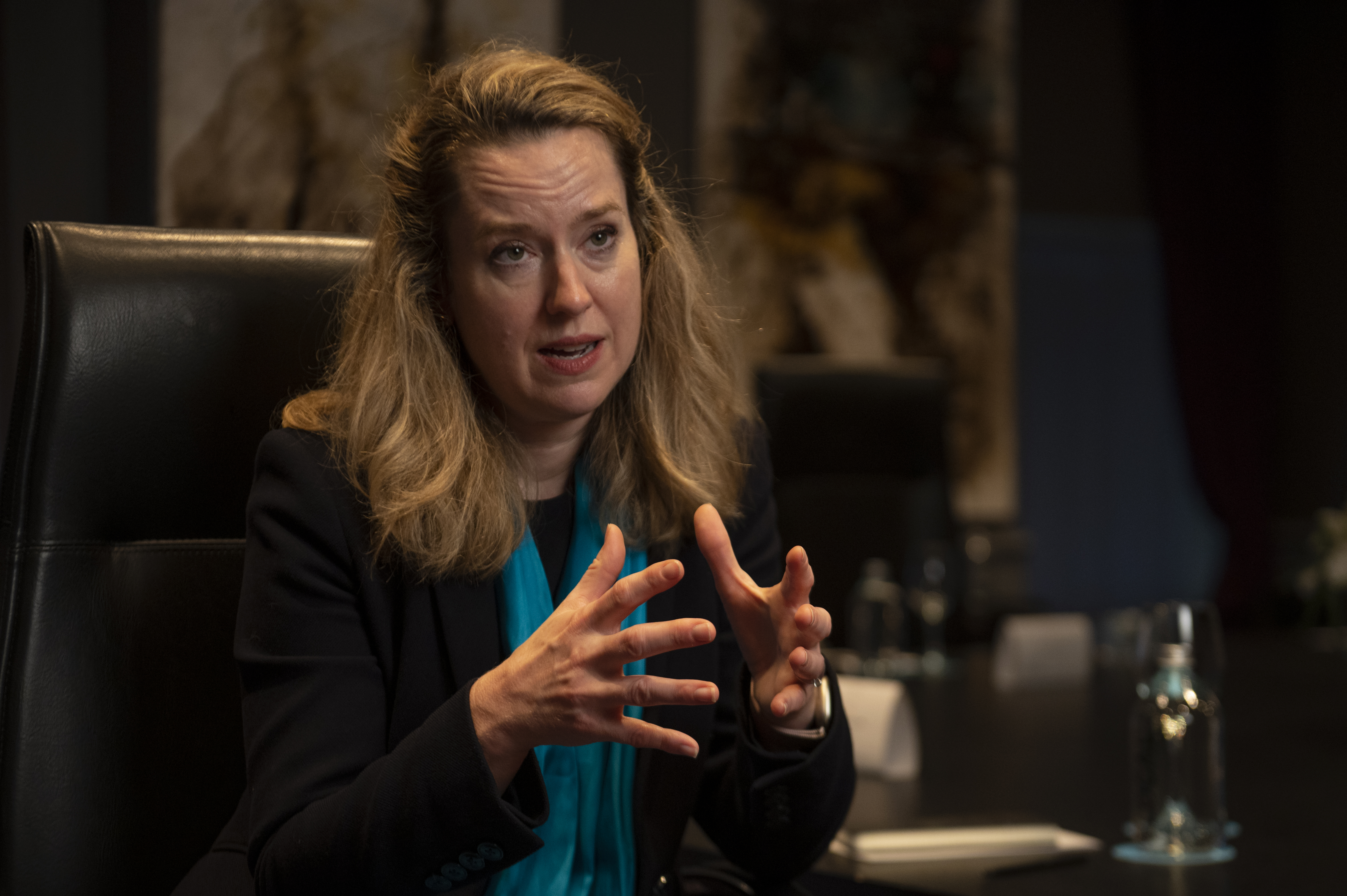 Amy Pope, candidata a directora general de la Organización Internacional para las Migraciones, en diálogo con Infobae (Crédito: Cristian Gaston Taylor)