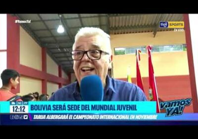 Bolivia será sede del mundial juvenil. Tarija albergará el campeonato internacional en noviembre.