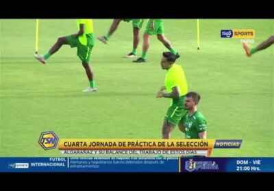 Cuarta jornada de práctica de la Selección. Algarañaz y su balance del trabajo de estos días.