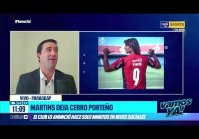VamosYa ❗️Nicolás Lithitx – Periodista de Tigo Sports Paraguay nos trae la informacion de Martins.
